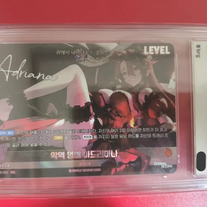 [BUNJANG] Nibel Arena Eternally Adriana Leader Signed Card BRG10 GEM MT / 니벨아레나 이터널리턴 악영 영애 아드리아나 리더싸인 SBL BRG10 프로모션팩 3팩 동봉