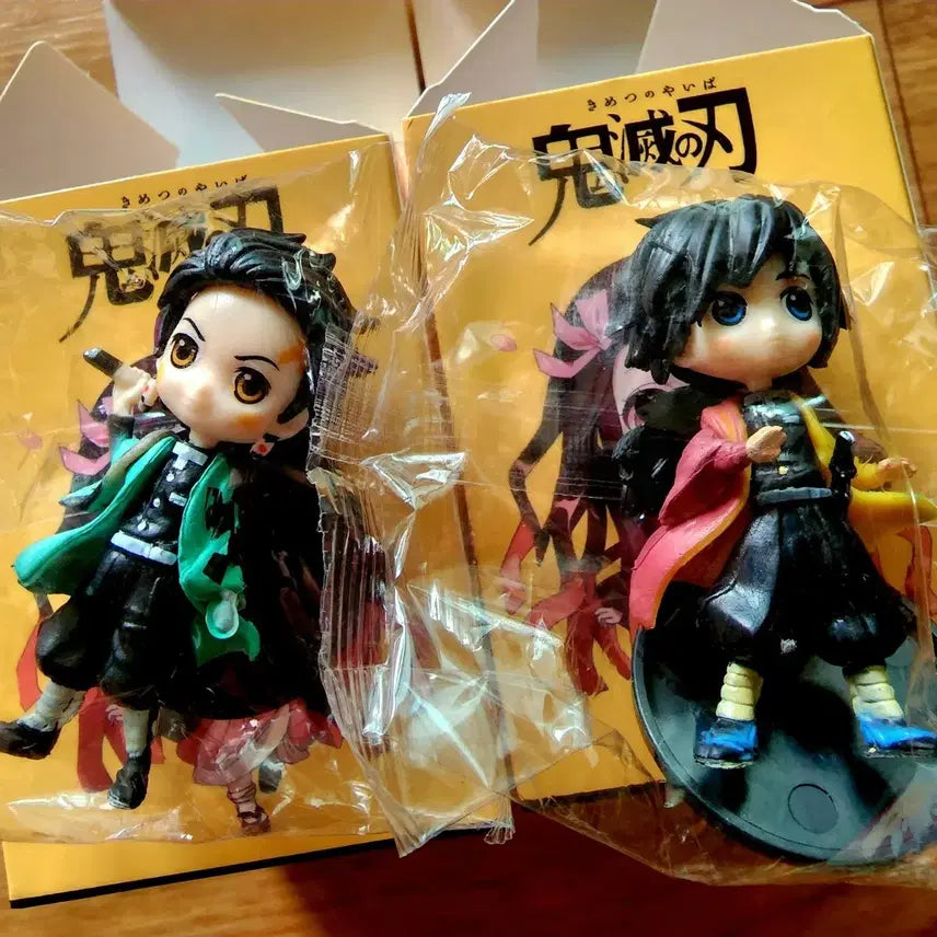[BUNJANG] Demon Slayer Tanjiro Giyu Mini Figure / 귀멸의 칼날 피규어 탄지로 기유 미니피규어