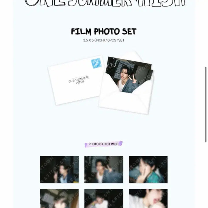 [BUNJANG] NCT WISH One Summer Wish Film Photo (Sealed) / 미개봉/원가이하) 엔시티위시 One summer wish 필름사진