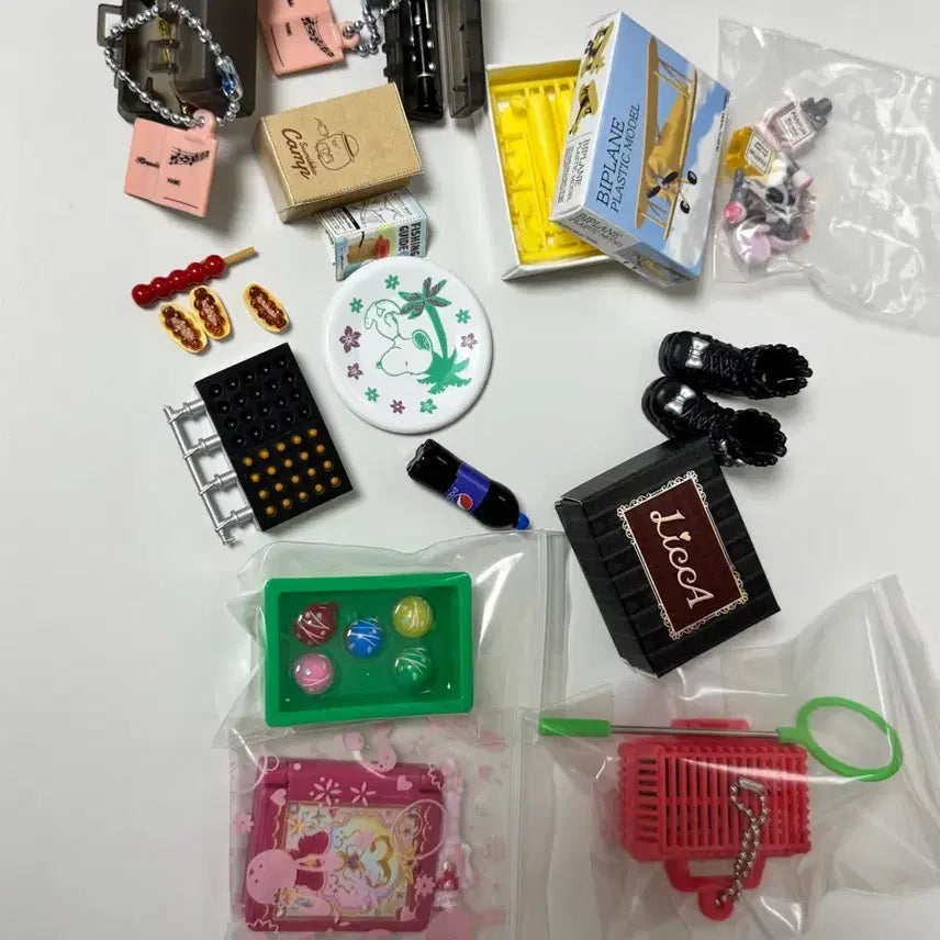 [BUNJANG] Miniature Gachapon &amp; Re-Ment Miniature Food Lot / 미니어쳐 가챠류 일괄 가샤퐁 리멘트 식완