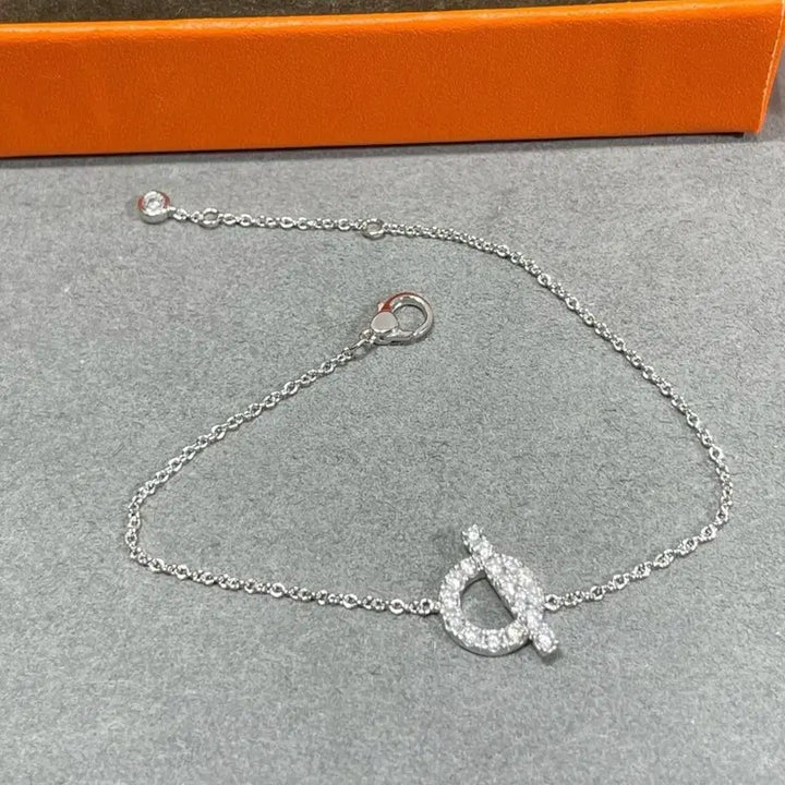 [BUNJANG] Hermes Finesse Mini Q Diamond Bracelet White Gold / 에르메스 피네스 미니Q 다이아 브레이슬릿 화이트골드