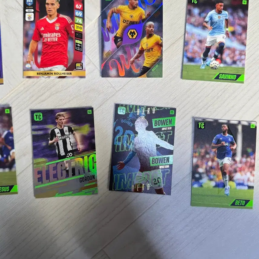 [BUNJANG] Soccer Trading Card Bundle Set (13 Cards) / 축구카드 일괄 판매