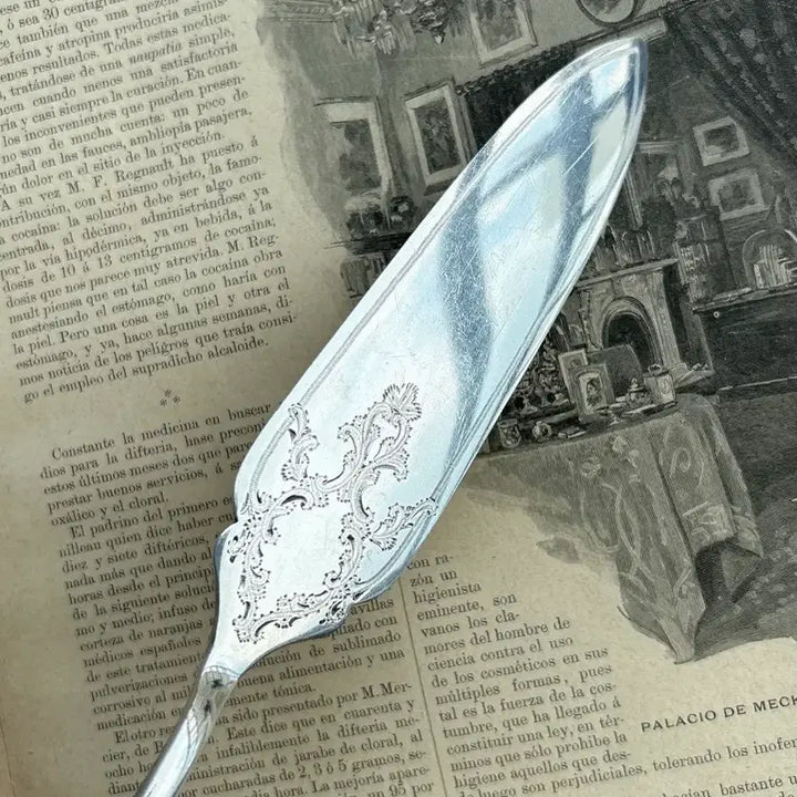 [BUNJANG] Barker Brothers Silverplate Cake Server / 영국 앤틱 Barker Brothers 실버플레이트 케이크 서버