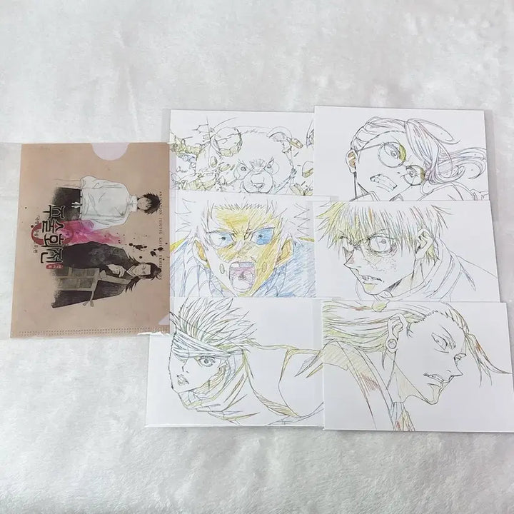 [BUNJANG] Jujutsu Kaisen Exhibition Special Holder &amp; 6 Postcards Bundle Set / 주술회전 전시회 특전 홀더 엽서 6종 전종 일괄