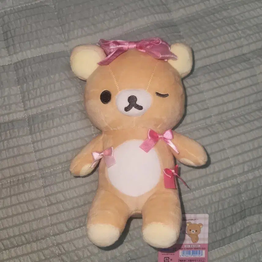 [BUNJANG] San-X Rilakkuma Doll with Ribbon / 산엑스 리본 리락쿠마 인형