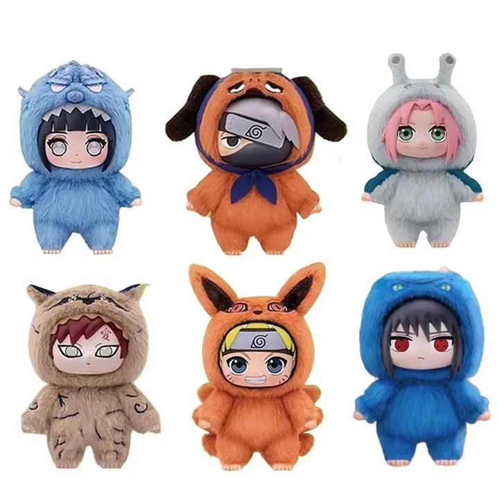 [BUNJANG] Naruto Nabubu Plush Doll Bundle Set - Sasuke, Kakashi, Gaara, Hinata, Sakura / 나루토 나부부 탑토이 인형 누이 일괄 사스케 카카시 가아라 히나타 사쿠라