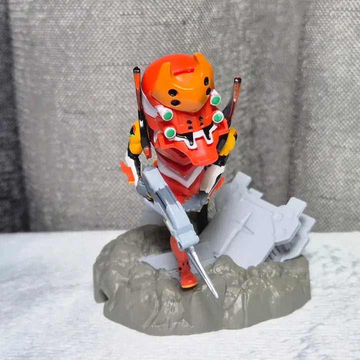 [BUNJANG] Re-Ment Evangelion Desktop Unit - Eva Unit-02 (Opened Display Item) / 에반게리온 리멘트 데스크탑 에바 2호기 개봉전시품