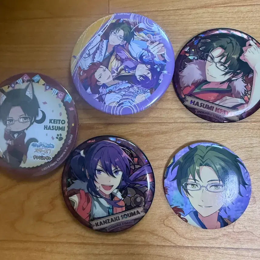 [BUNJANG] Ensemble Stars Kaito Soma Bundle Set Badges / 앙스타 홍월 케이토 소마 뱃지 일괄
