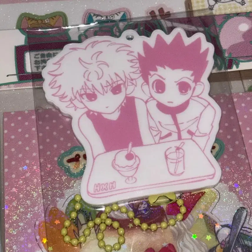 [BUNJANG] Hunter x Hunter Gon &amp; Killua Keyring (Ivory Ball Chain) / 헌터헌터 곤 키르아 빠안히 키링 미개봉