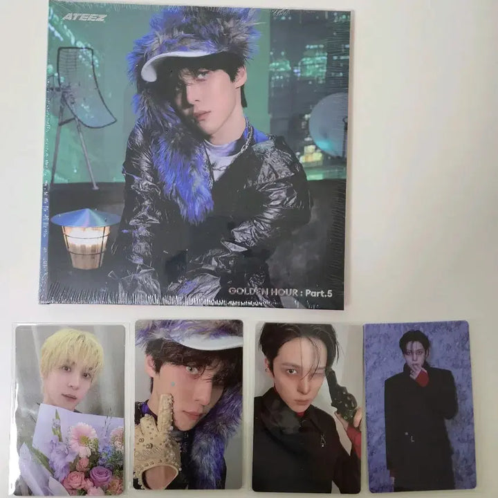 [BUNJANG] ATEEZ Yunho Digipack + Photocard Album Photocard + Selfie Photocard (Tiny[]); Album Set / 에이티즈 윤호 디지팩+포카4종