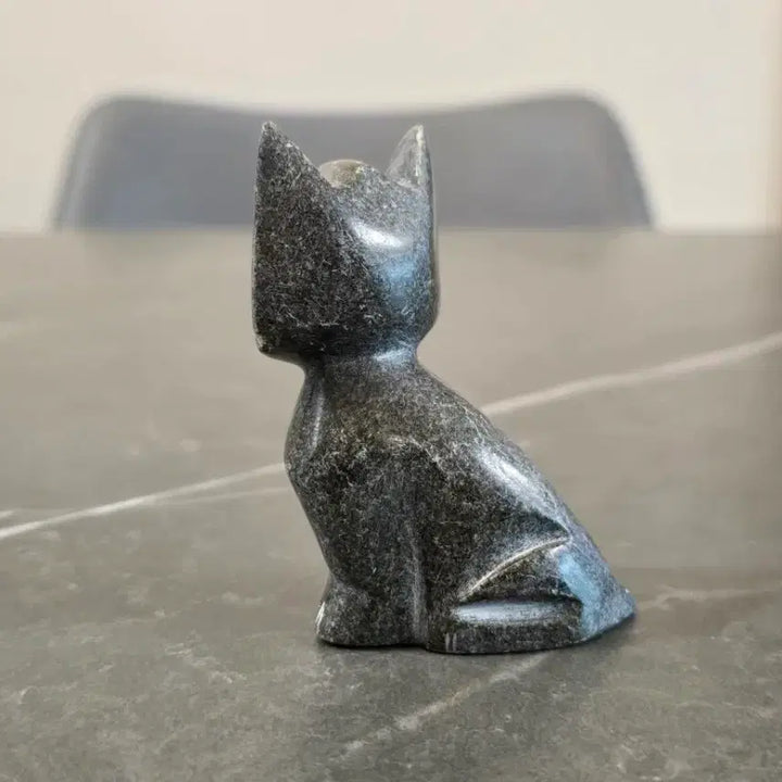 [BUNJANG] Hand-carved Soapstone Cat Figurine from Turkey / 터키 Soapstone 수공예 고양이 조각상