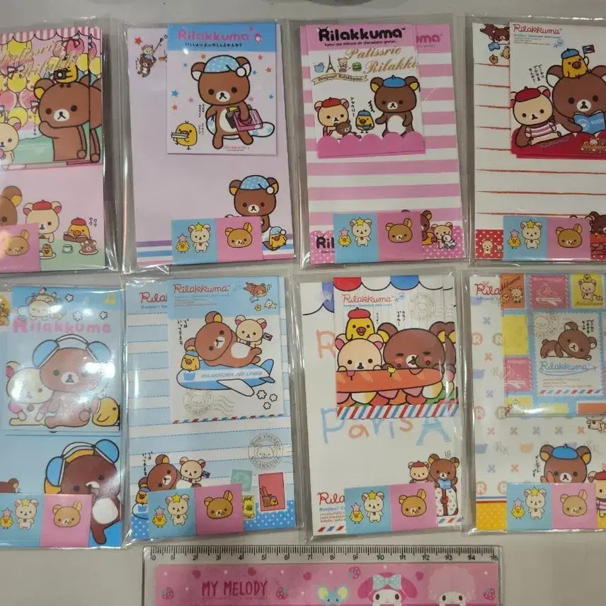 [BUNJANG] Rilakkuma Classic Mini Letter Set Bundle / 리락쿠마 지류 고전제품 미니편지지셋트 일괄 다꾸