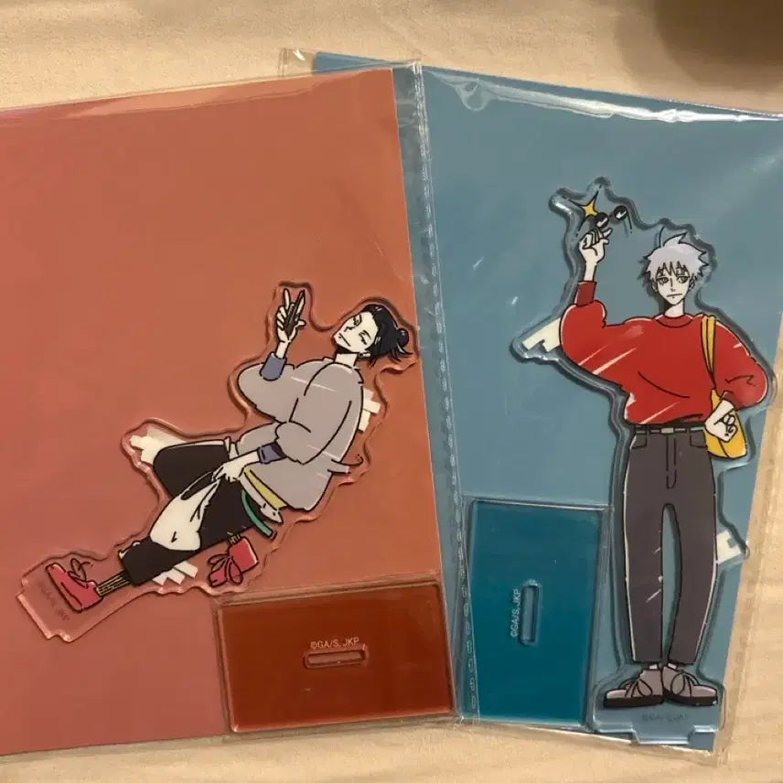 [BUNJANG] Jujutsu Kaisen JoJo Town Ending Collaboration Set Geto &amp; Gojo Acrylic Stands (Bundle, Sealed) / 오늘만3.5/일괄/미개봉 새상품)주술회전 조조타운 엔딩 콜라보 게토 고죠 아크릴