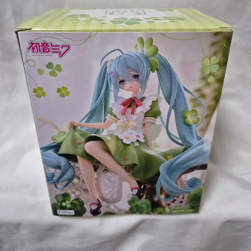 [BUNJANG] Hatsune Miku Noodles Stopper Flower Series Clover Miku Figure / 하츠네 미쿠 누들스토퍼 후류 플라워 시리즈 클로버 미쿠 경피 판매