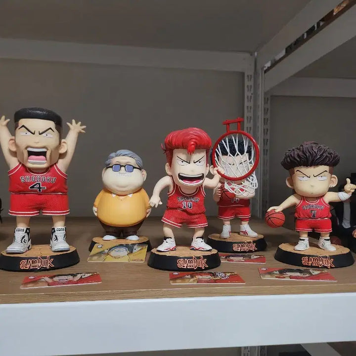[BUNJANG] Slam Dunk Buksan 4 + Coach An Figure Set / (택포)egg 슬램덩크 북산 4인방 + 안선생님 팝니다