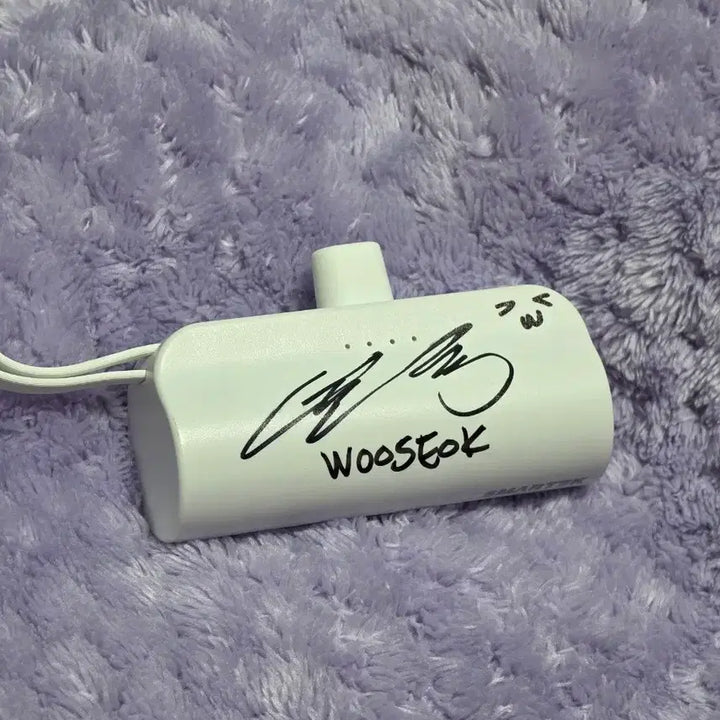 [BUNJANG] Woo Seok Studio Autographed Portable Charger / 우석 공방 친필 싸인 보조배터리 양도