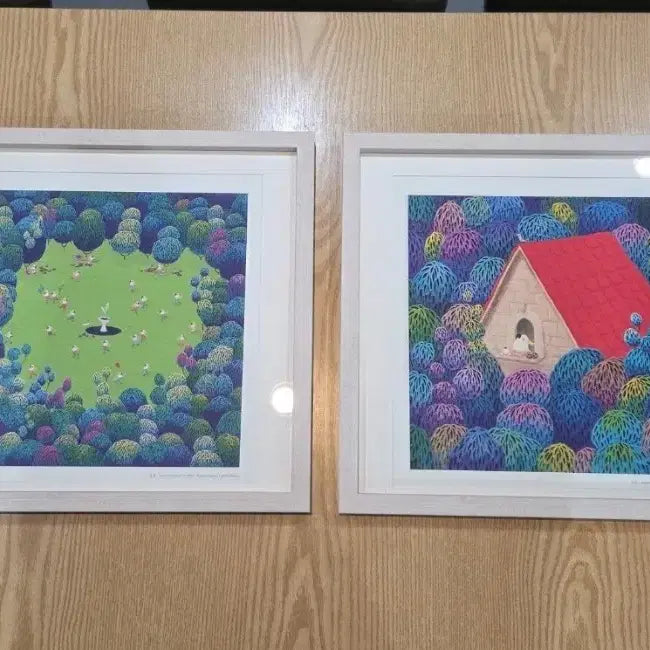 [BUNJANG] Jinyoung Artist Limited Edition Prints (Set of 2) with Frames / 진영  작가  판화 2점 새작품 새액자