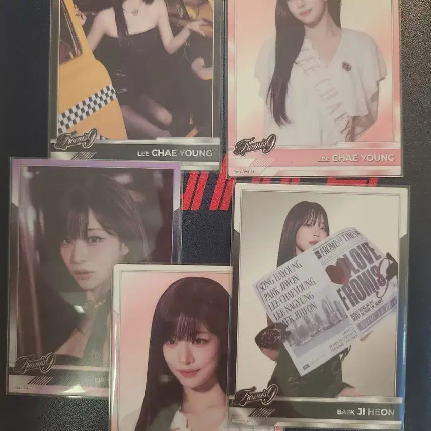 [BUNJANG] fromis_9 Lee Chaeyeon &amp; Baek Jiheon Photocard Bundle Set / fromis_9 이채영 백지헌 포토카드 5장 일괄