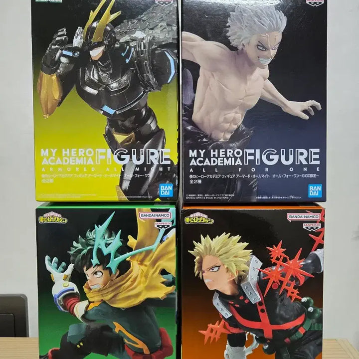 [BUNJANG] Gigo Limited Armor All Might, All For One, Bakugo, Midoriya Figure Bundle Set / 나히아 Gigo한정 아머드 올마이트, 올포원,바쿠고,미도리야 피규어 일괄