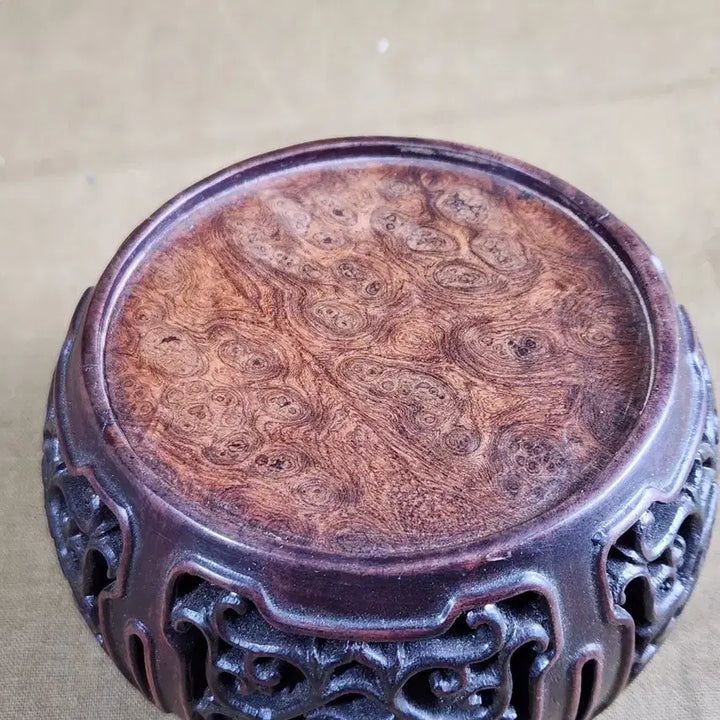 [BUNJANG] Carved Hwalimok Wood Stand / 천연 화리목구스목으ㅣ 결이 예술인 투각좌대
