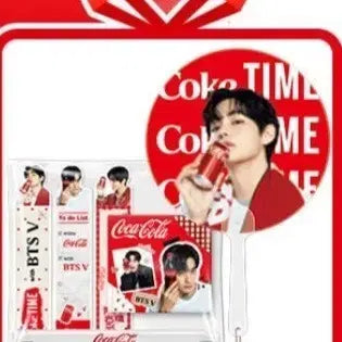 [BUNJANG] BTS V Coca-Cola Fan and Stationery Set Bundle (Sealed) / 방탄소년단BTS 뷔 코카콜라 부채+문구세트 미개봉 일괄 판매합니다