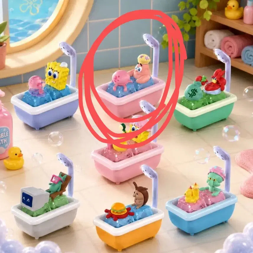 [BUNJANG] SpongeBob SquarePants Bikini Bottom Bubble Bath Keycap / 스폰지밥 뚱이 키캡