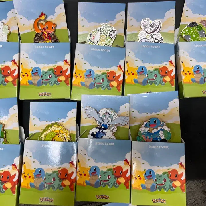 [BUNJANG] Pokemon Isaac Badge Set (9 types, excluding Jjiang) / 포켓몬 이삭 뱃지 9종 일괄 (삐 제외 전종)
