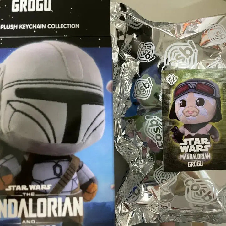 [BUNJANG] Hot Toys Mandalorian Grogu Plush Keychain Doll Angolan (Sealed) / 7월까지) 핫토이 만달로리안 코스비 플러시 키체인 인형 안젤란