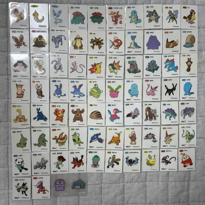 [BUNJANG] Pokemon Sticker Collection - 80+ Assorted / 포켓몬 띠부씰 중복포함 80장 이상 일괄/개별