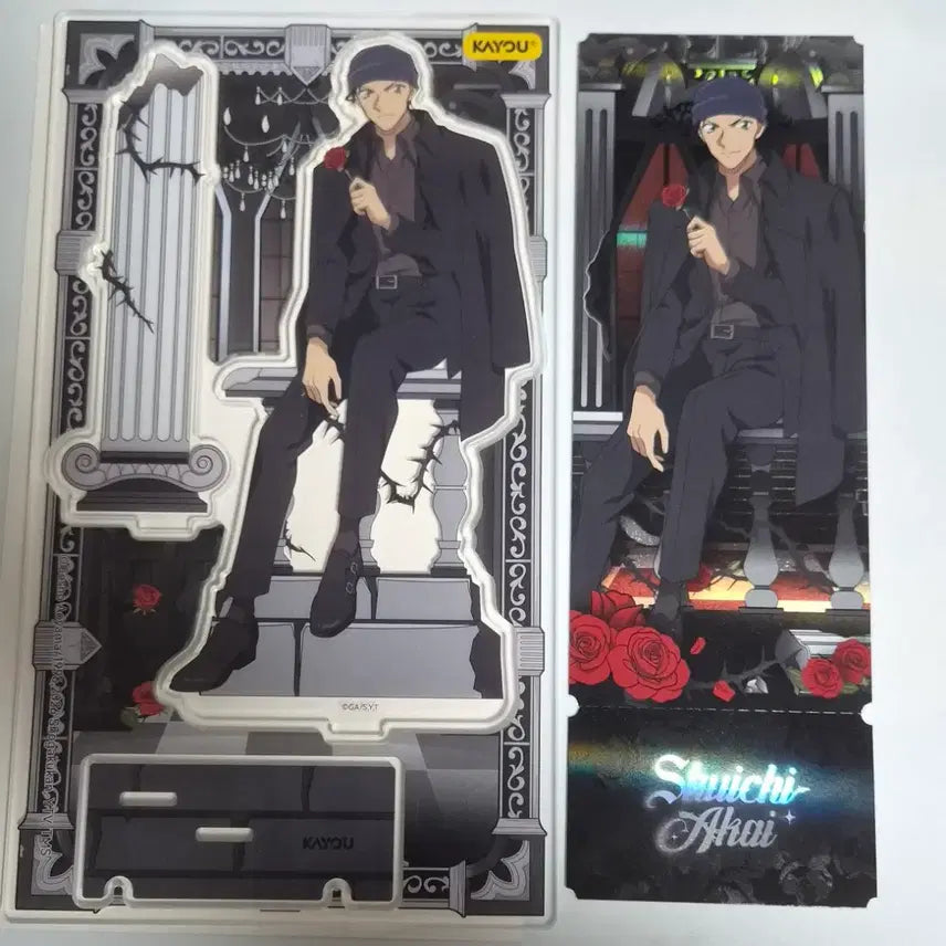 [BUNJANG] Detective Conan Shuichi Akai Acrylic Stand &amp; Ticket Set / 명탐정코난 중국 아카이 슈이치 이상윤 아크릴 스탠드 티켓