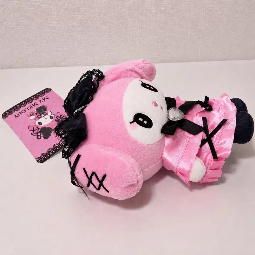 [BUNJANG] Sanrio My Melody Meromero Mascot Pouch Keychain / 산리오 정품 메로쿠로 마이멜로디 마스코트 파우치 키링