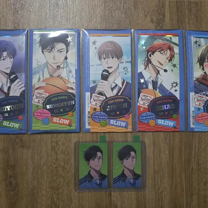 [BUNJANG] The New Six (TNSX) Pop-up Ticket Card Glow The Scene Kim Sung Hyun Lucky Draw Photocard Set / 망아살 팝업 티켓카드 글로우 더던 5종