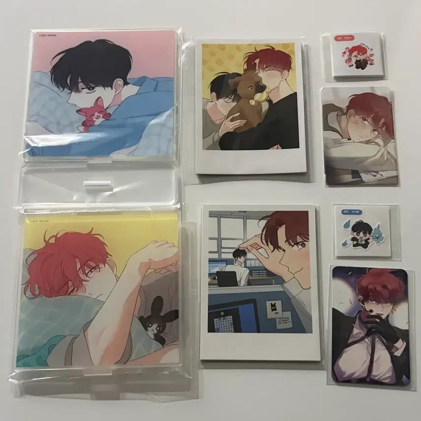 [BUNJANG] Dreaming Place Novel Acrylic Standees, Photocards, Stickers Bundle Set / bl 꿈자리 단행본 아크릴 폴라 포카 띠부씰 북극여우 중국 팝업