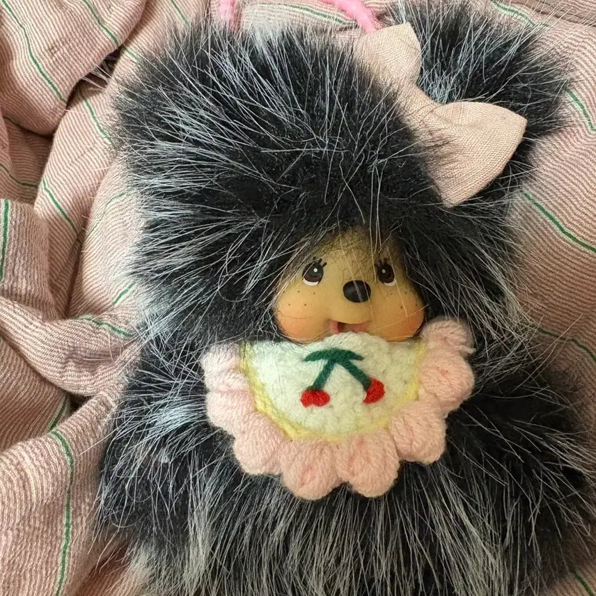 [BUNJANG] Monchhichi Custom Gray Bear / 몬치치 커스텀 그레이베어