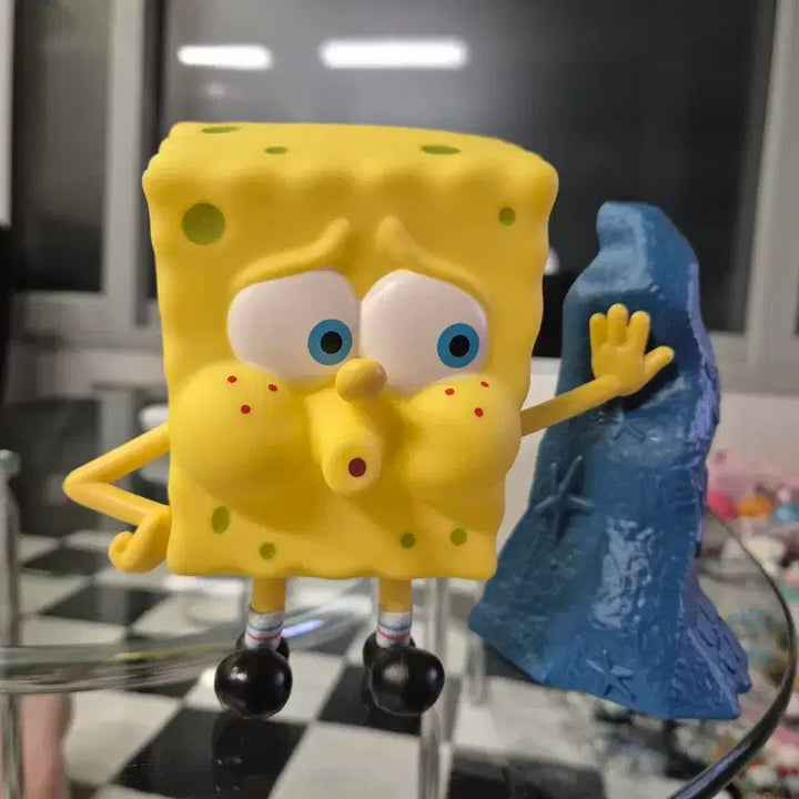 [BUNJANG] Nickelodeon Masterpiece Meme Tired Spongebob Figure (Opened) / 니켈로디언 마스터피스 밈 피곤한 스폰지밥 피규어 개봉상품