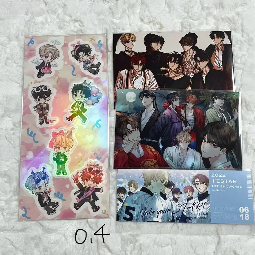 [BUNJANG] Demutjuk Sticker Postcard Bundle Set / 데못죽 스티커 엽서