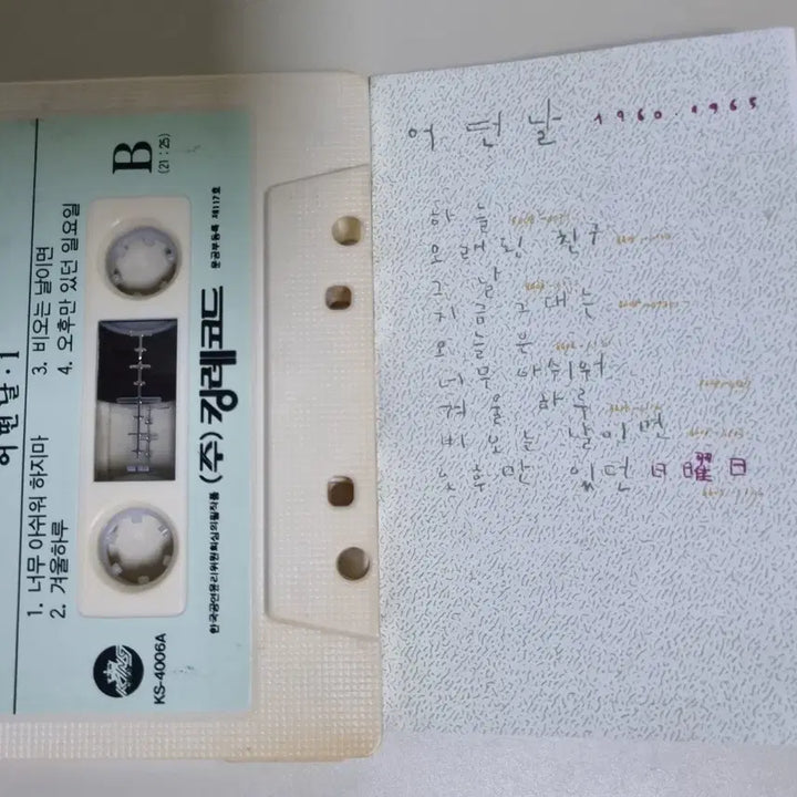 [BUNJANG] Eoddeonnal (A Certain Day) Vol. 1 Cassette Tape (Jo Dong-ik, Lee Byung-woo) / 어떤날 1집 (카세트테이프) 조동익 이병우
