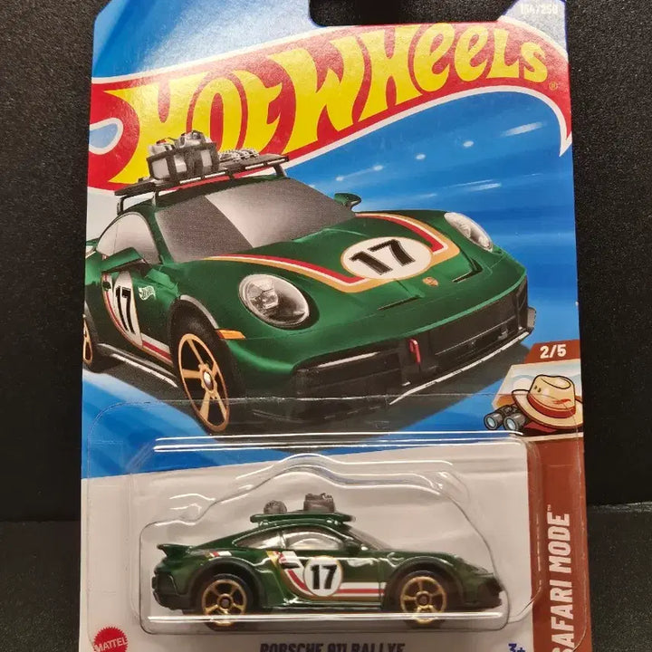 [BUNJANG] Hot Wheels Porsche 911 Dakar Rally Green Diecast Model / 역제안가능!) 핫휠 포르쉐 911 다카르 랠리 초록 다이캐스트 미니지티