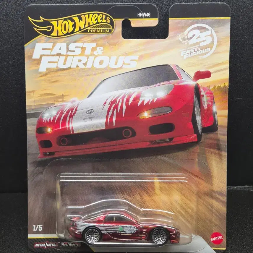 [BUNJANG] Hot Wheels Premium Fast &amp; Furious 1995 Mazda RX-7 Chase Edition / 핫휠 프리미엄 분노의 질주 1995 마쓰다 RX-7 체이스