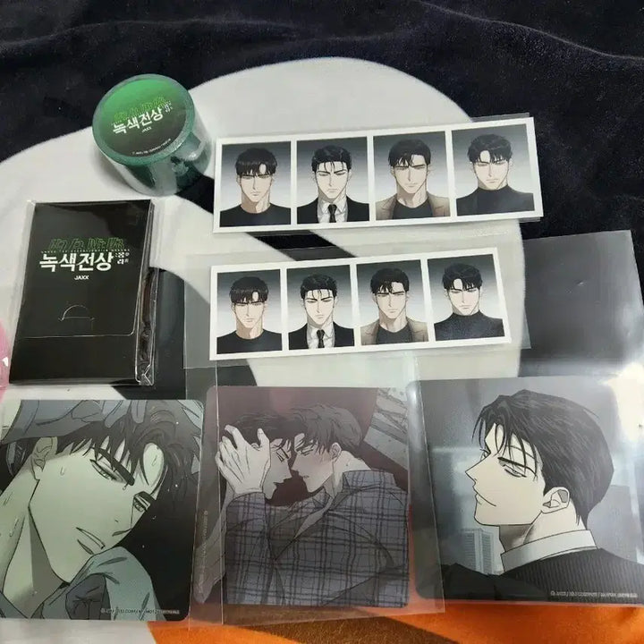 [BUNJANG] Noksaekjeonsang Mongri Illustration Proof Photo Photocard, Masking Tape, Coaster Set / 녹색전상 몽리 모펀 콜카 증명사진 일러스트 포토카드 마스킹 테이프 코스터 3종