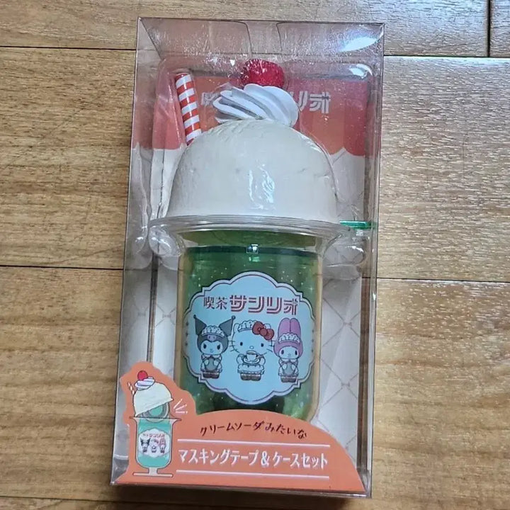 [BUNJANG] Sanrio Kissaten Melon Soda Masking Tape Cutter / 산리오 킷사텐 메론소다 마스킹테이프 커터