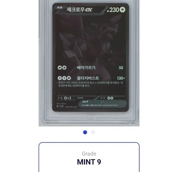 [BUNJANG] Zekrom BWR BRG PSA 9 Graded Card / 제크로무 bwr brg 9 판및교