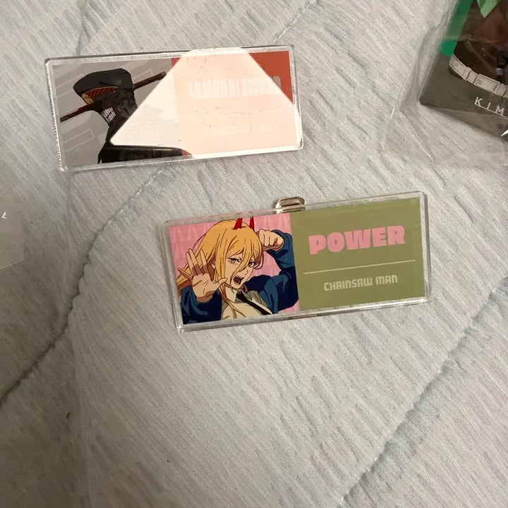 [BUNJANG] Chainsaw Man Power Name Badge Bundle Set (Makima, Denji, Aki, Reze) / 체인소맨 파워 네임 뱃지 일괄 마키마 덴지 아키 레제