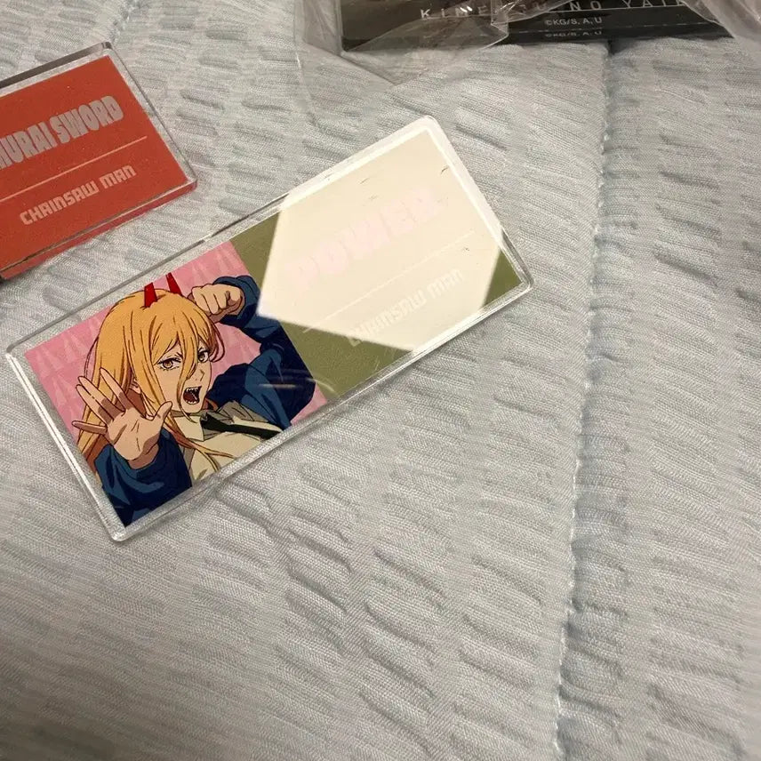 [BUNJANG] Chainsaw Man Power Name Badge Bundle Set (Makima, Denji, Aki, Reze) / 체인소맨 파워 네임 뱃지 일괄 마키마 덴지 아키 레제