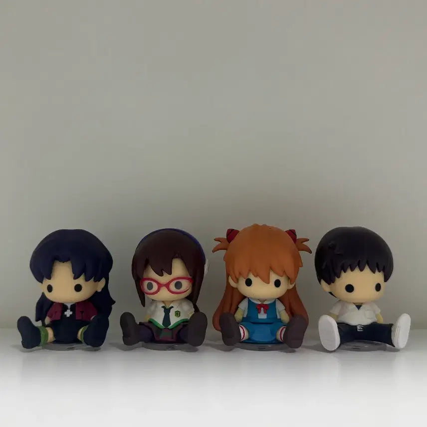 [BUNJANG] Evangelion Peta Doll Shinji Asuka Mari Misato Figures Bundle Set / 에반게리온 페타돌 [신지 아스카 마리 미사토] 피규어