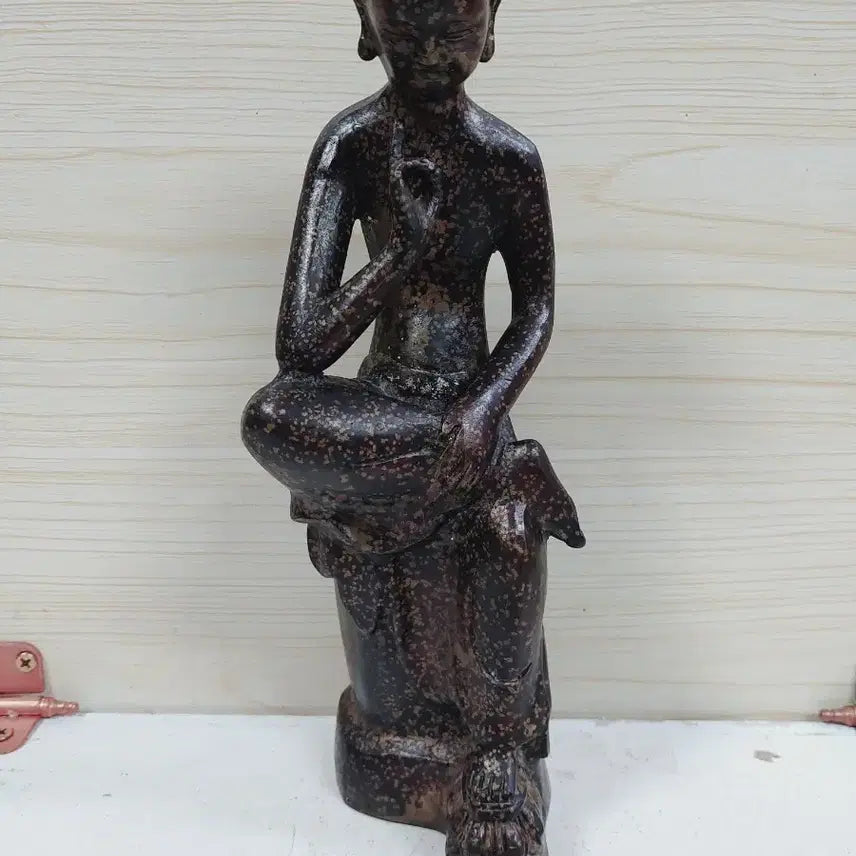 [BUNJANG] Bronze Pensive Maitreya Buddha Statue / 청동 반가사유상 불상