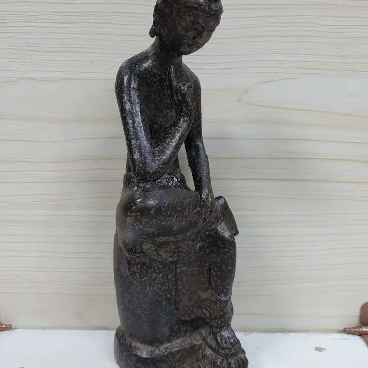[BUNJANG] Bronze Pensive Maitreya Buddha Statue / 청동 반가사유상 불상