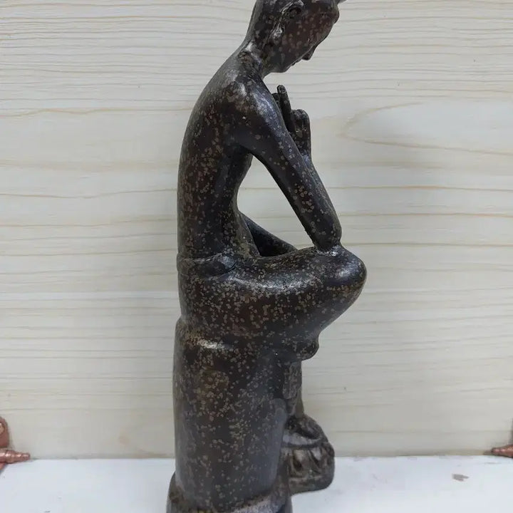 [BUNJANG] Bronze Pensive Maitreya Buddha Statue / 청동 반가사유상 불상