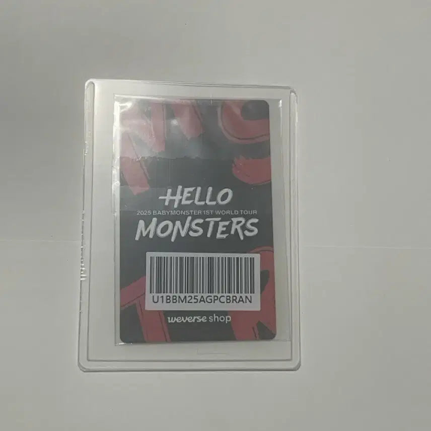 [BUNJANG] BABYMONSTER "Hello World!" World Tour Paris Lucky Draw Photocard / 베이비몬스터 콘서트 파리타 특전 포카
