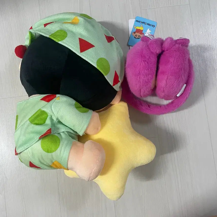[BUNJANG] Crayon Shin-chan Sleeping Crayon Figure Set / (2개 세트) 짱구는못말려 짱구 귀마개 잠자는 짱구 잠옷 인형